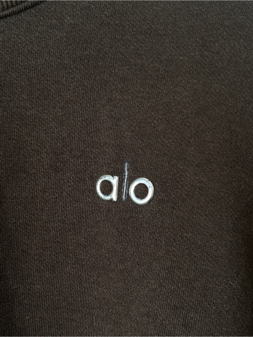 ALO Accolade Crew Neck Sweatshirt - Espresso Brown | Size L - Picture 7 of 10